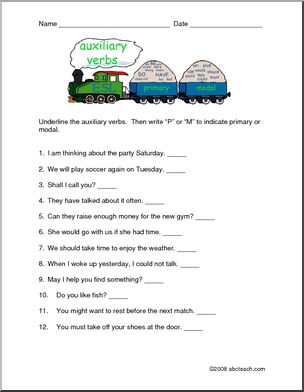 Primary And Modal Auxiliary Verbs Pdf